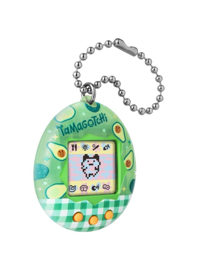 Tamagotchi تاما غوتشي الأصلي تصميم أفوكادو مزيج، يعمل بالبطارية | حيوان أليف إلكتروني | حيوان أليف افتراضي قديم | لعبة تفاعلية | حيوان أليف رقمي أصلي | لعب تخيلي ومهارات رعاية مثالية للأطفال، الفتيات والفتيان - Image 2